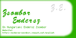 zsombor endersz business card